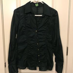 Express Ruched Essentials Shirt - SM